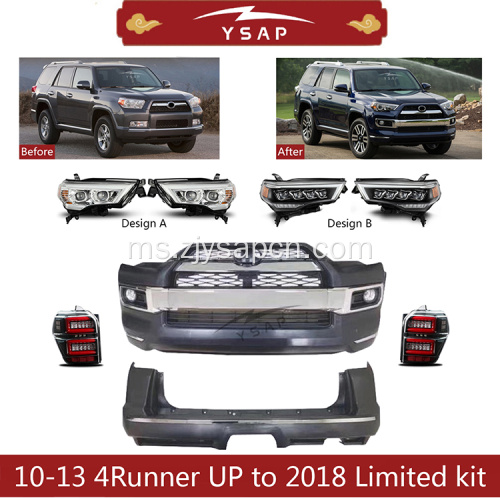 10-13 4Runner Upgrade ke 2018 Kit Badan Terhad